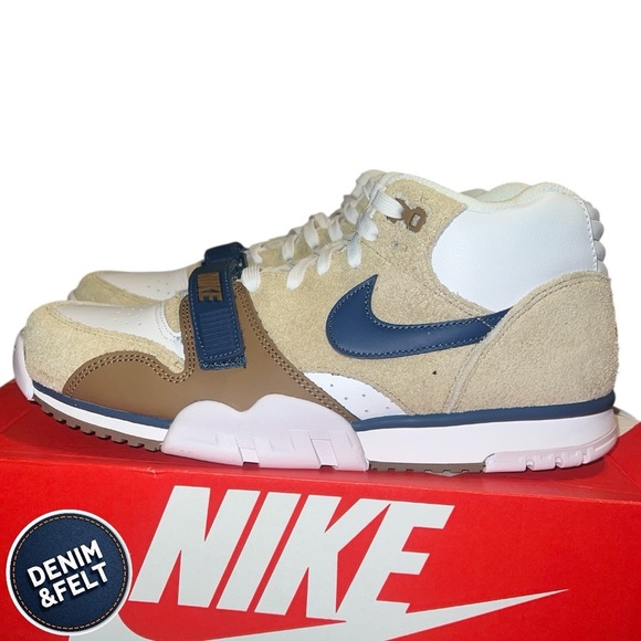 Nike Men’s Air Trainer 1 Shoes, Limestone/Ale Brown/White/Vale | NEW/NIB! main image 12